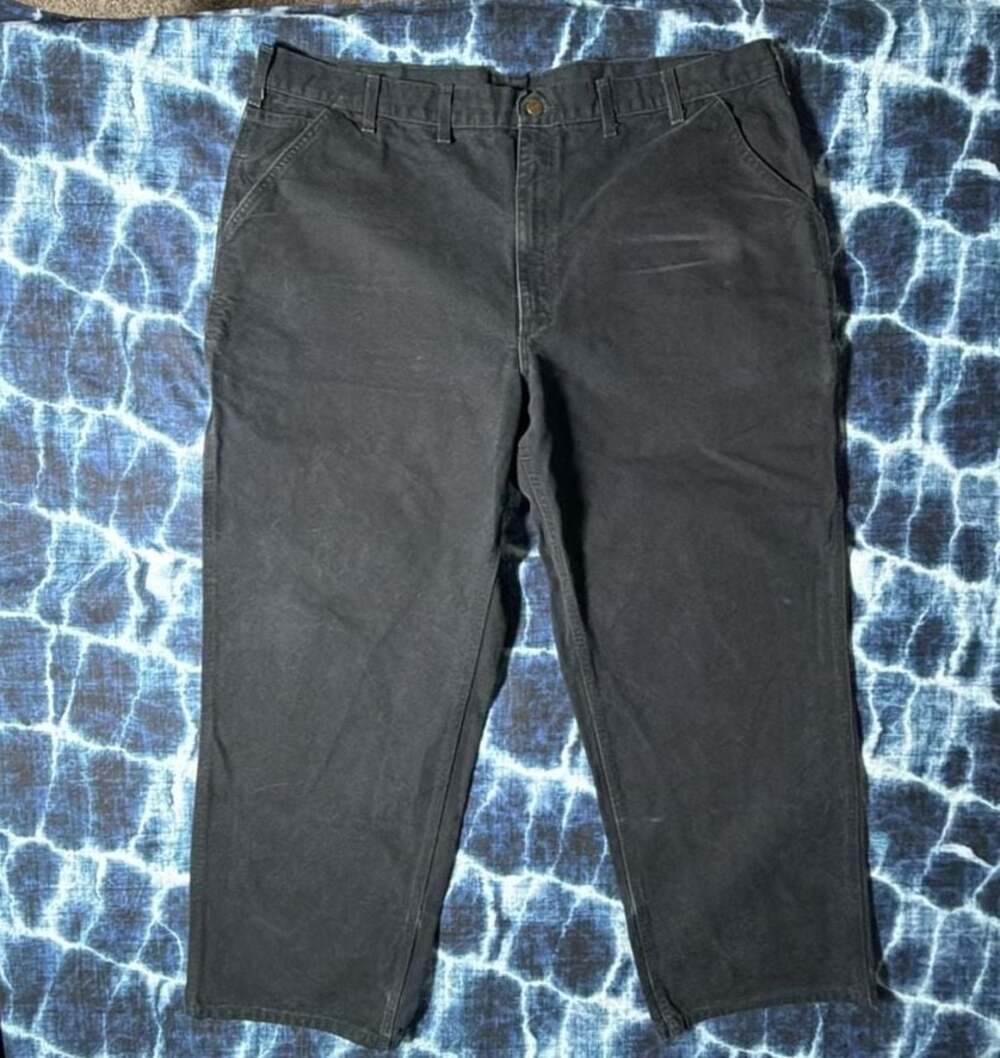 Carhartt B11-BLK Original Fit Dungaree Work Pants Black Size 44x30